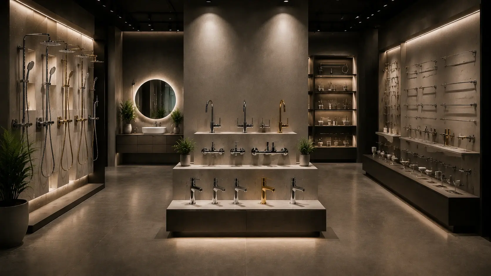 Luxury modern bathroom sanitary ware background